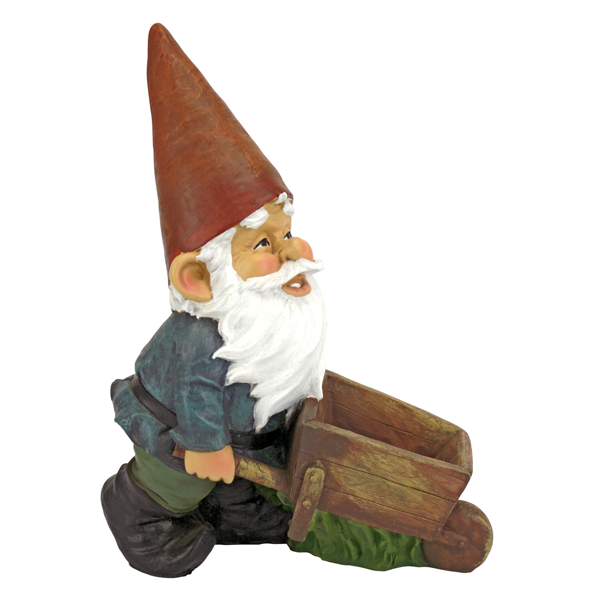 Image Thumbnail for Dt Wheelbarrow Willie Garden Gnome Statue